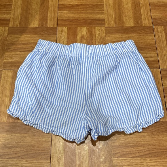 Crewcuts Girls Size 10 Blue White Seersucker Ruffle Shorts - Picture 4 of 4